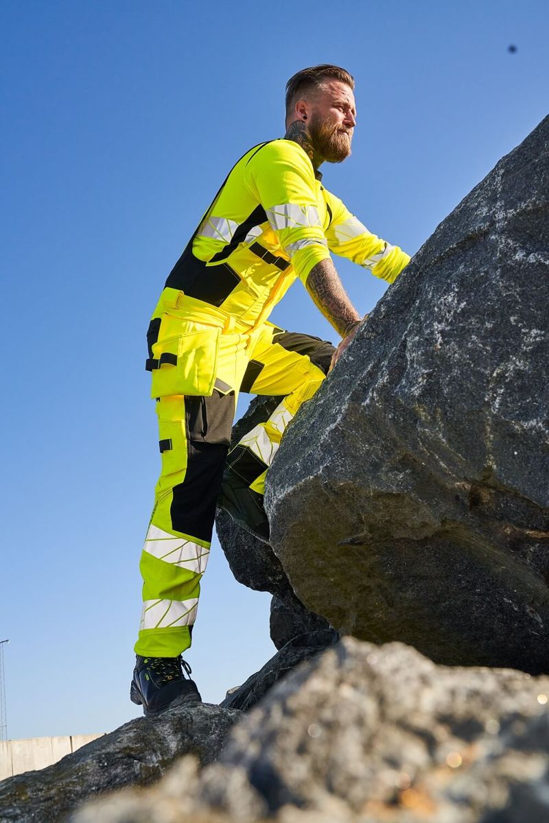 Completo combi ACCELERATE SAFE hi-vis giallo/nero