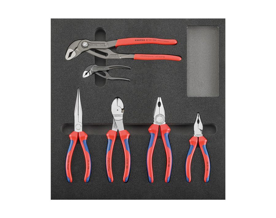 Werkzeugmodul Zangen, 6-teilig, Modul 2/3