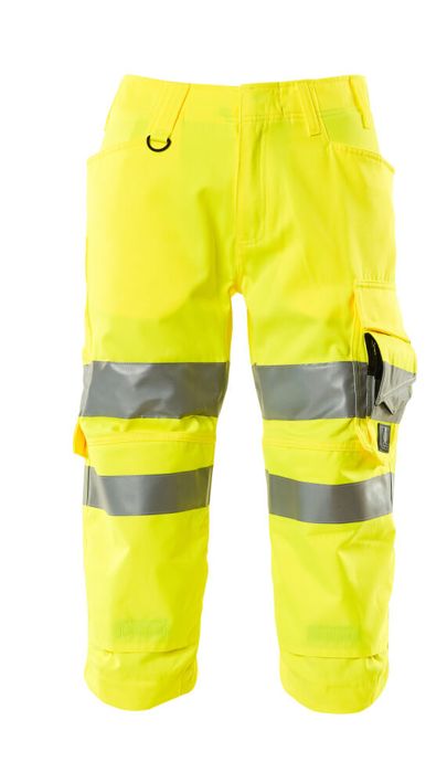 ¾ Lunghezza Pantaloni con tasche porta-ginocchiere SAFE SUPREME hi-vis giallo