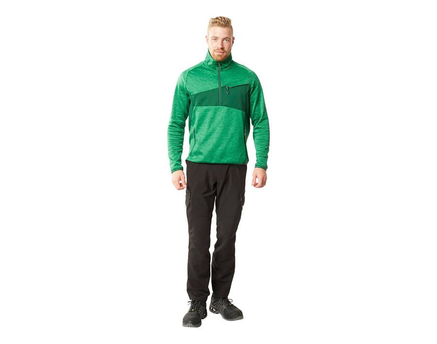 Maglione in pile con mezza cerniera ACCELERATE blu navy scuro