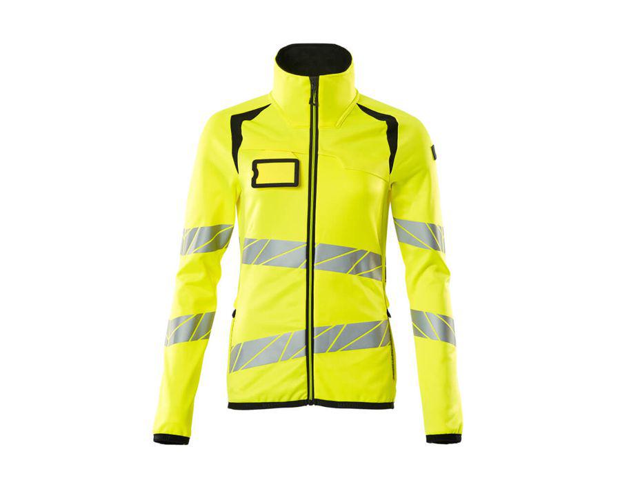 Maglione in pile con chiusura lampo ACCELERATE SAFE hi-vis giallo/nero