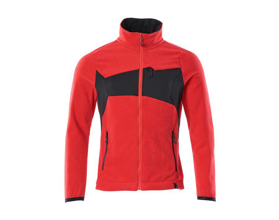 Giacca in pile ACCELERATE rosso/nero