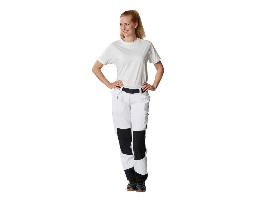 Pantaloni con tasche porta-ginocchiere ADVANCED bianco