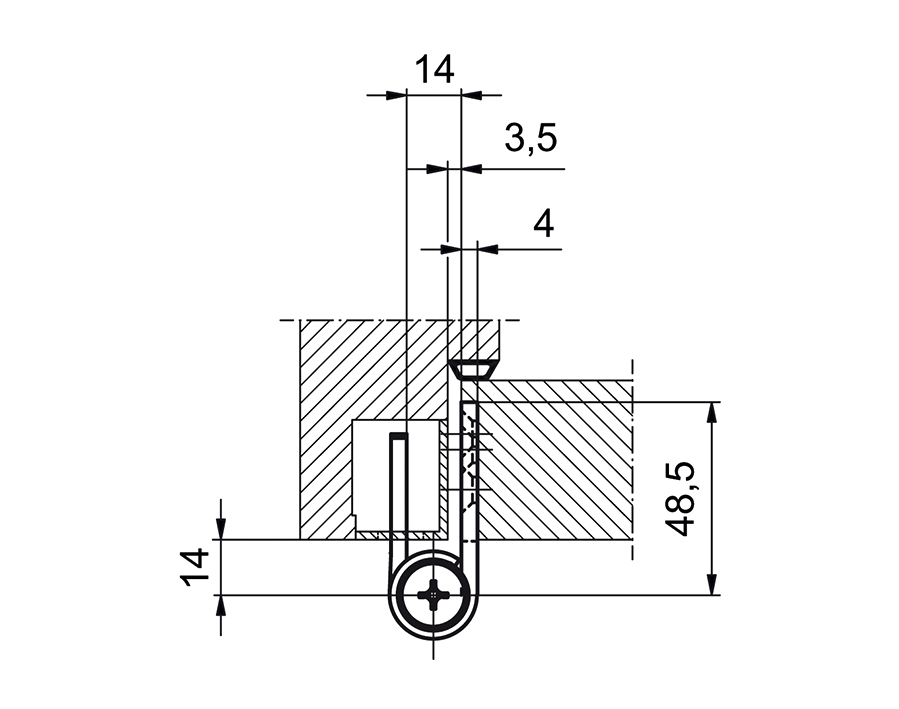 Cerniera tipo pesante STX 16047 SLvz STS 