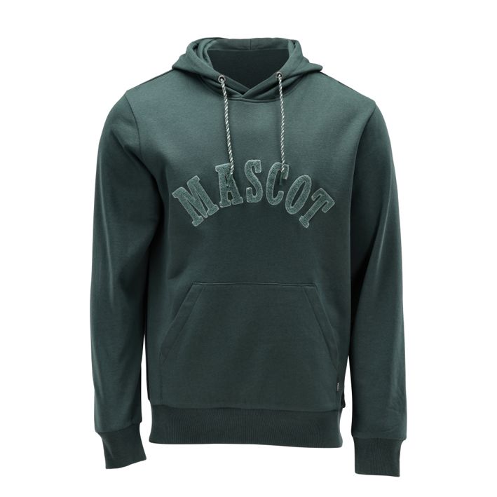 Felpa con cappuccio CUSTOMIZED verde foresta