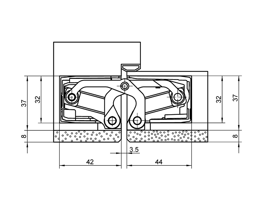 Cerniera TECTUS TE 540 3D A8