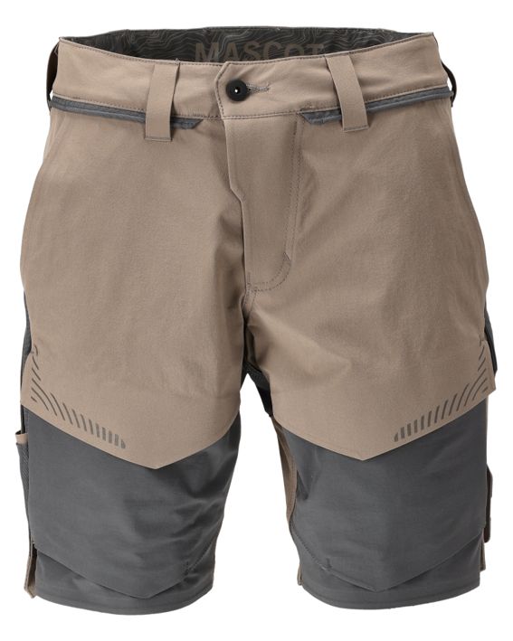 Pantalone corto CUSTOMIZED sabbia scuro/grigio pietra