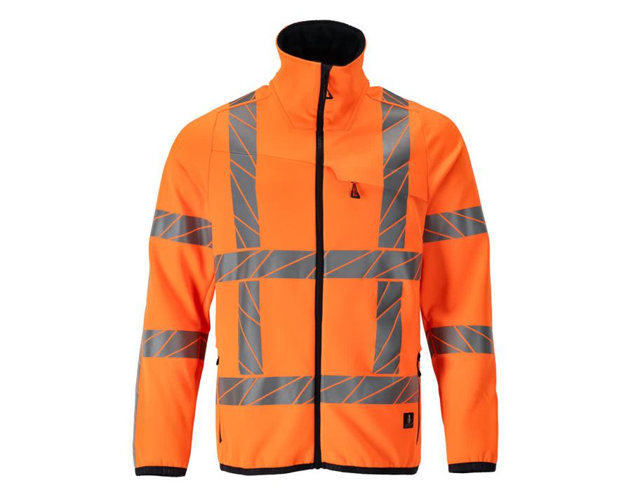 Maglione in pile con chiusura lampo ACCELERATE SAFE hi-vis arancio