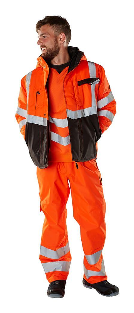 Felpa SAFE SUPREME hi-vis rosso/antracite scuro