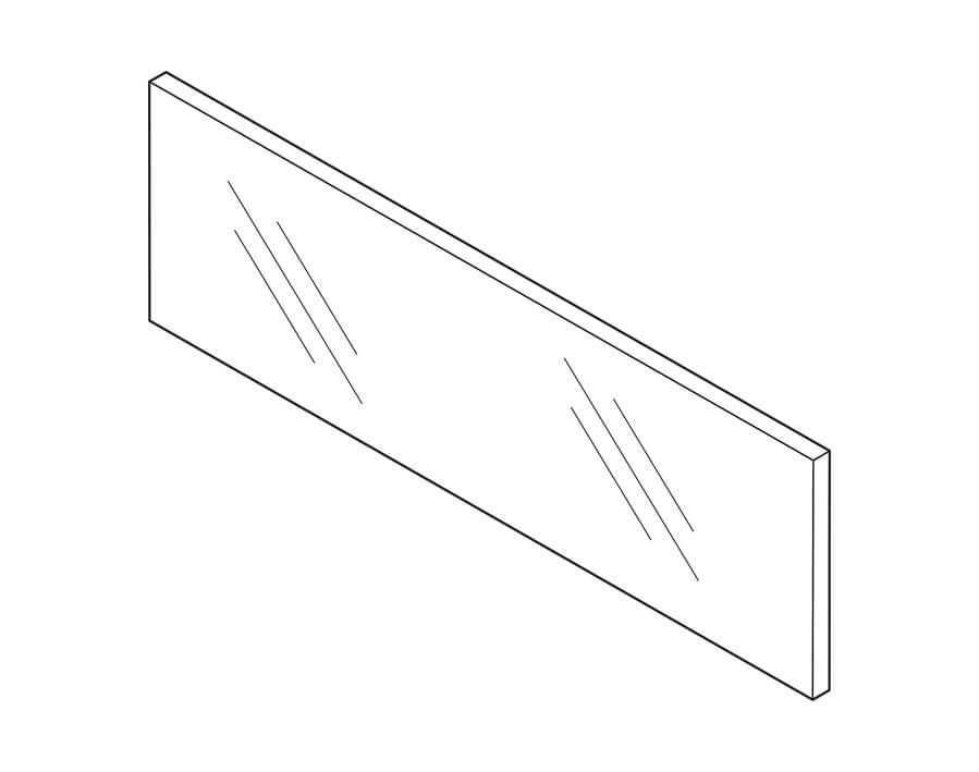 Elemento inseribile anteriore in vetro (per cassettone interno) LEGRABOX pure/free 