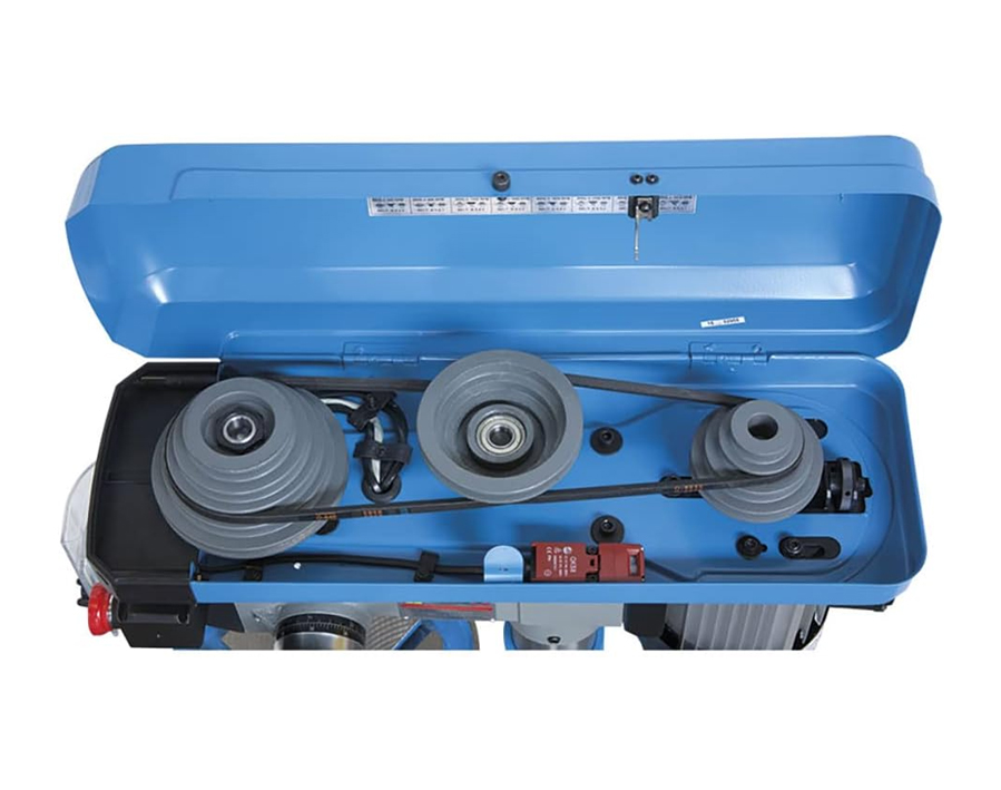 Trapano da banco con trasmissione a cinghia 