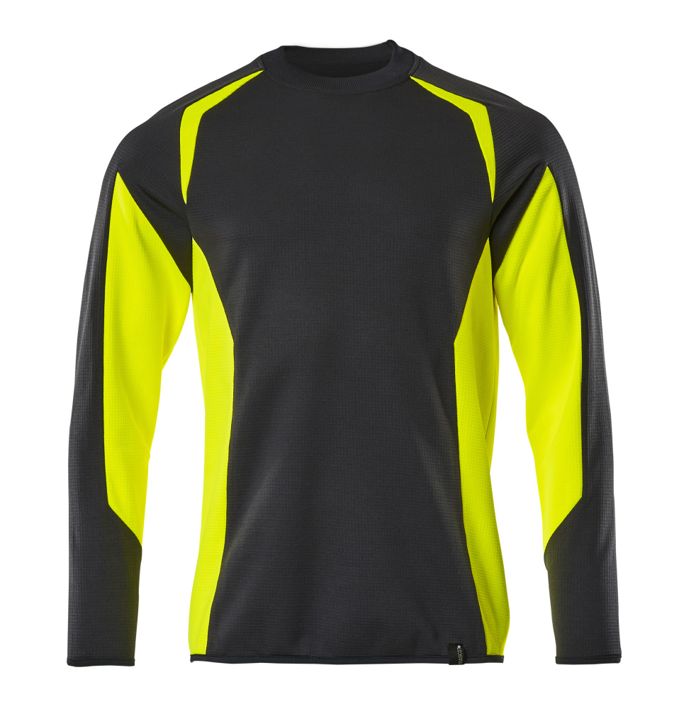 Felpa ACCELERATE SAFE nero/hi-vis giallo