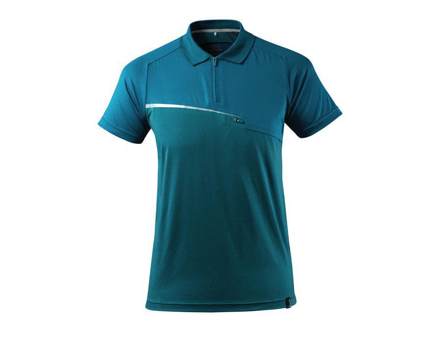 Polo con tasca sul petto ADVANCED petrolio scuro