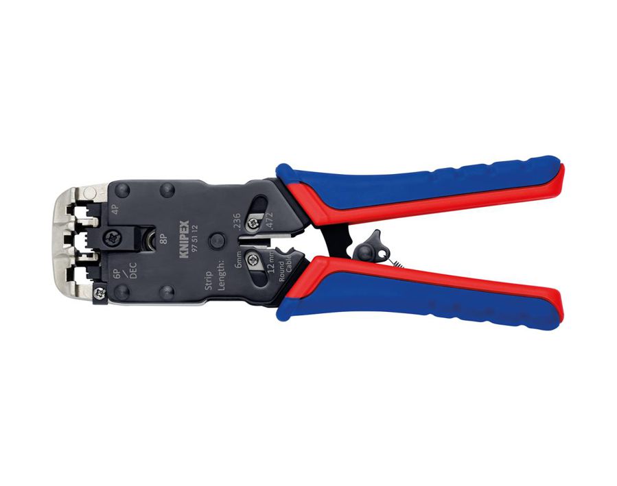 Crimpzange für Westernstecker, 4-, 6- und 8-polig