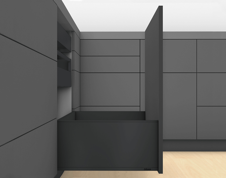 Legrabox - altezza F - nero carbonio opaco 