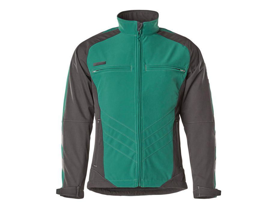 Giacca Softshell UNIQUE verde/nero