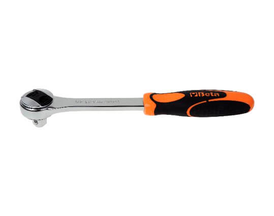 Chricchetto reversibile con attacco quadro maschio  ½", meccanismo a 72 denti