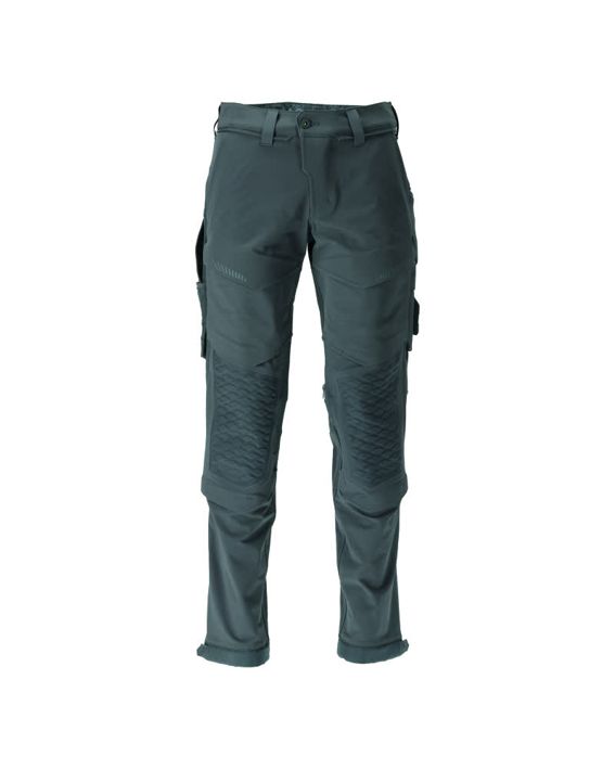 Pantaloni con tasche porta-ginocchiere CUSTOMIZED verde foresta