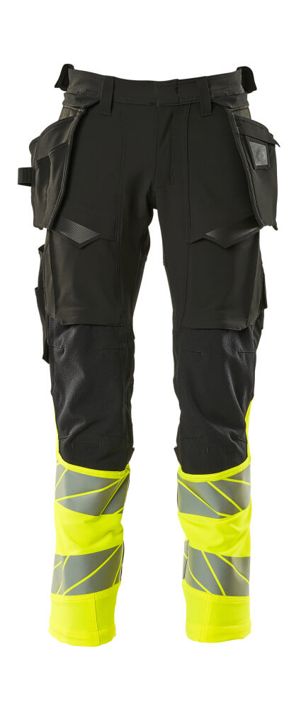 Pantaloni con tasche esterne ACCELERATE SAFE nero/hi-vis giallo
