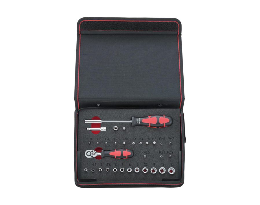 Sechskant-Steckschlüssel-Garnitur 1/4"