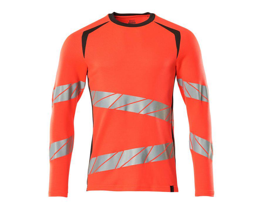 Maglietta, a maniche lunghe ACCELERATE SAFE hi-vis rosso/antracite scuro