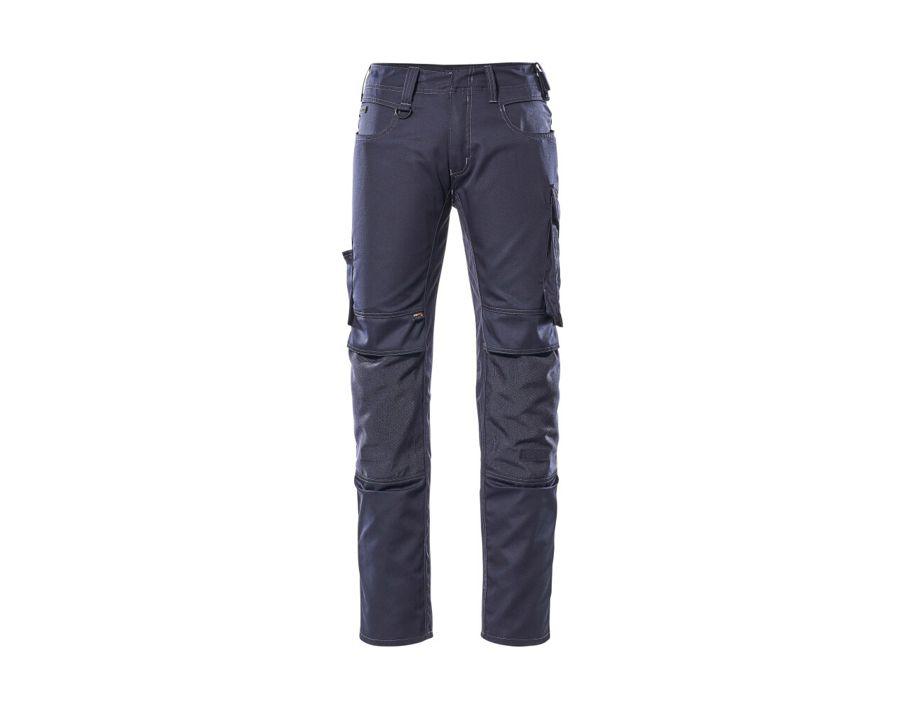 Pantaloni con tasche porta-ginocchiere UNIQUE blu navy scuro