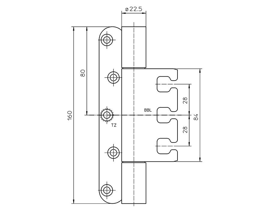 Cerniera VARIANT VX 7939/160