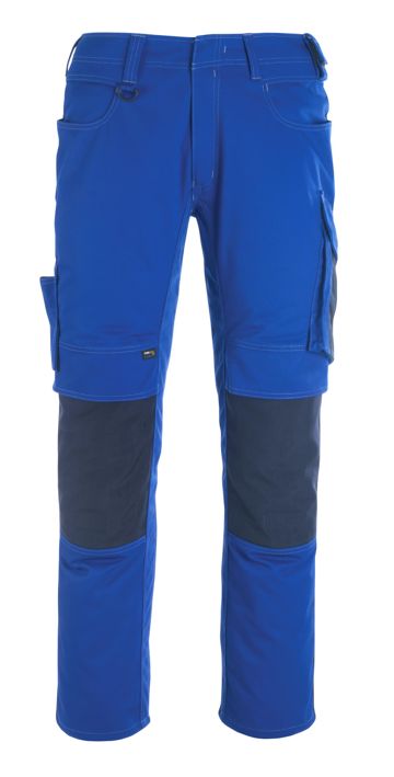 Pantaloni con tasche porta-ginocchiere UNIQUE blu royal/blu navy scuro