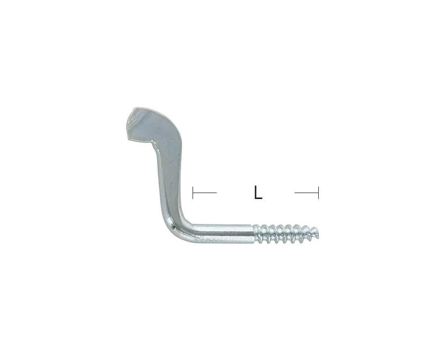 Girella a vite con filettatura a legno tornita art. 125