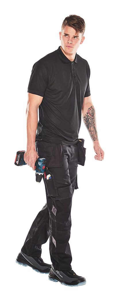 Pantaloni con tasche esterne UNIQUE nero