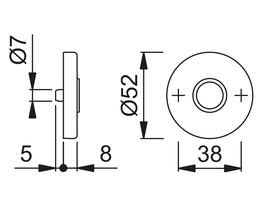 Coppia rosette coprivite E42KV 