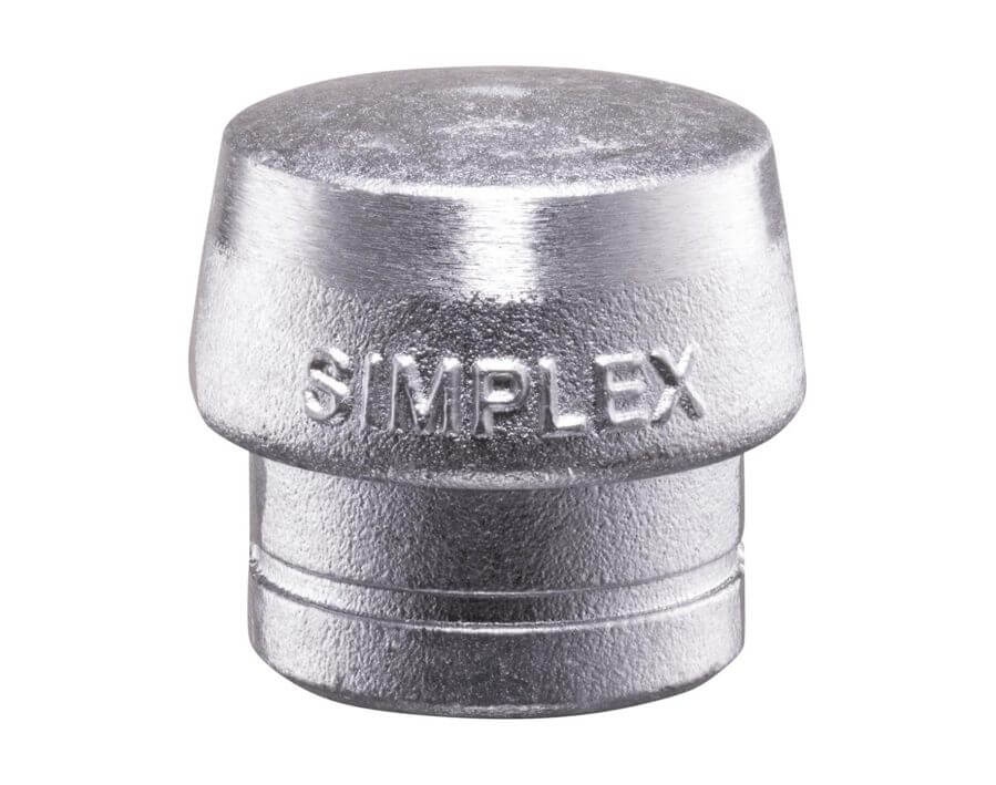 Schlagkopf für Schonhammer Simplex aus silbernem Leichtmetall