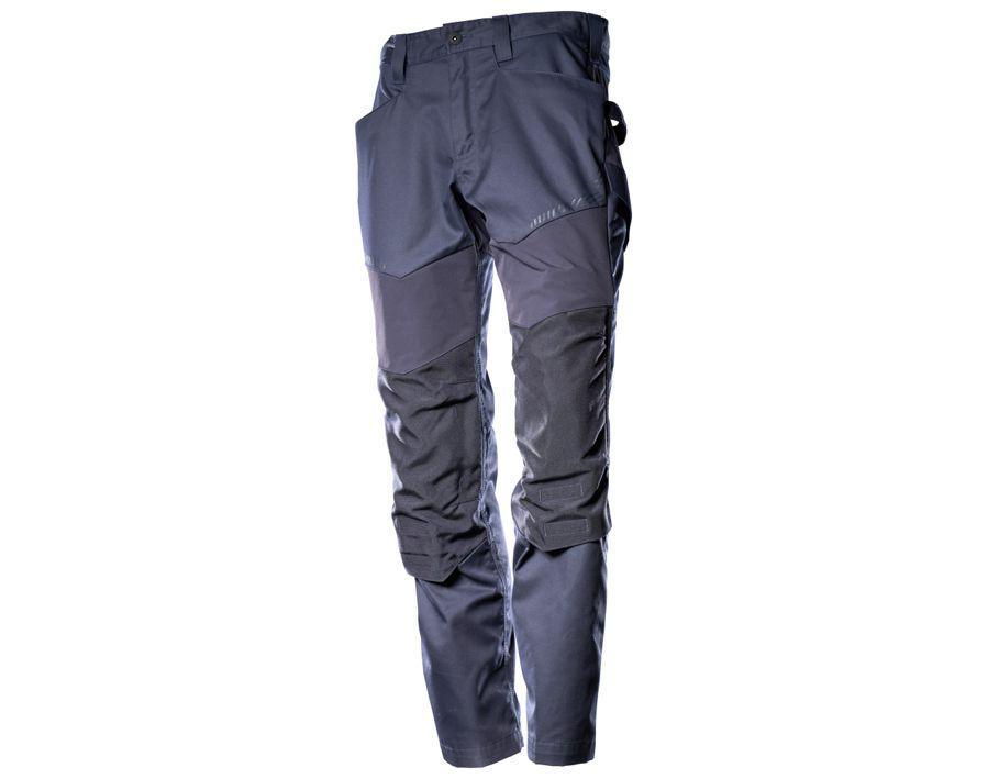Pantaloni con tasche porta-ginocchiere CUSTOMIZED blu navy scuro