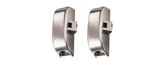 Coppia scrocchi per maniglione antipanico Base-Inox 