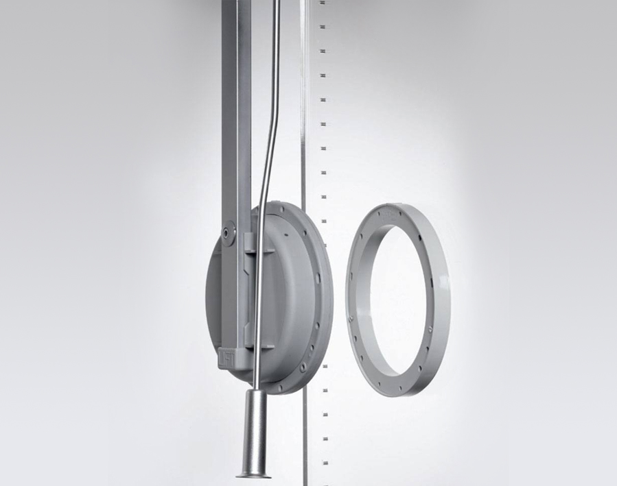 Barra appendiabiti Lift, alluminio (finish), 500 - 600, max. 12, sinistra
