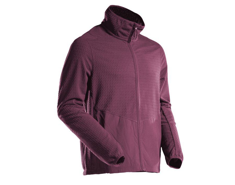 Maglione in micropile con chiusura lampo CUSTOMIZED bordeaux