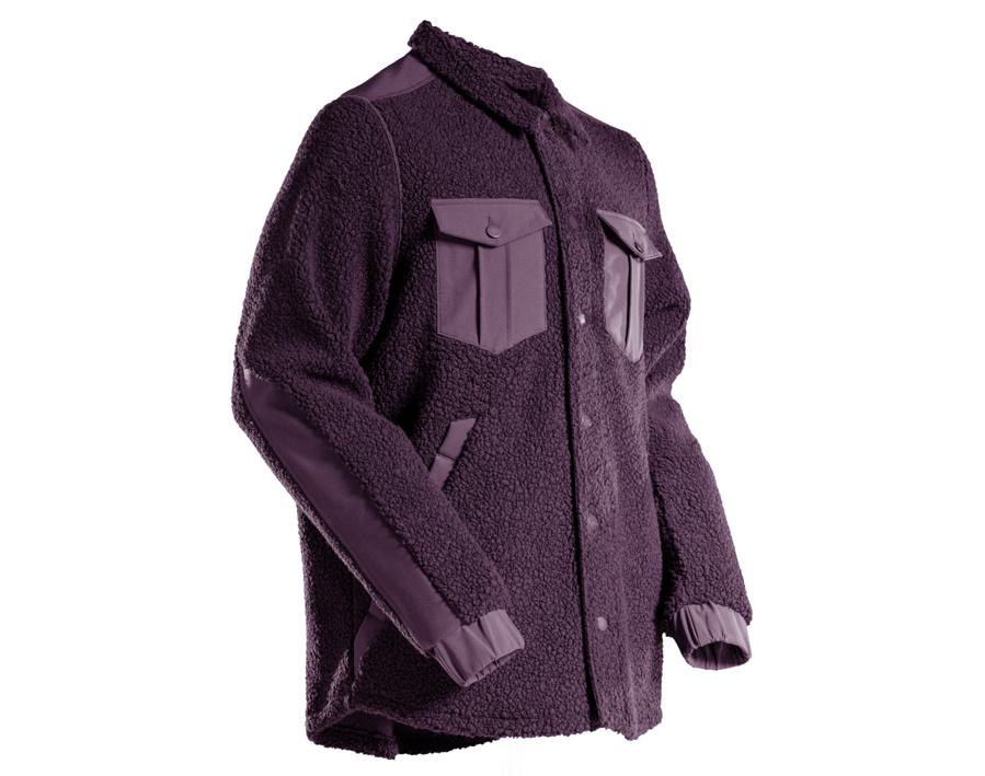 Camicia in pile CUSTOMIZED bordeaux