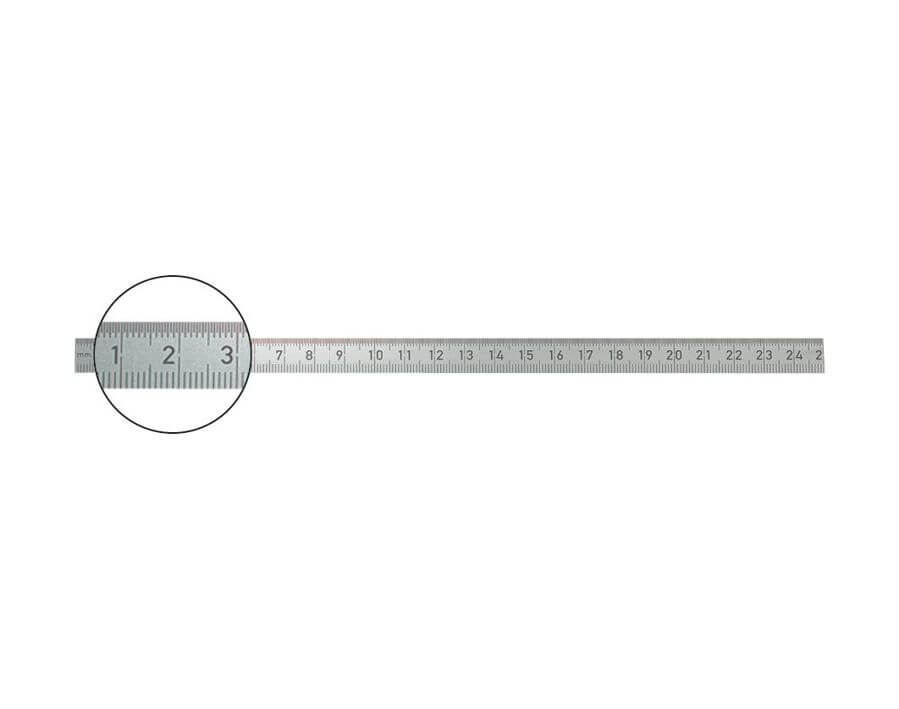 Stahlmaßstab, 18 mm breit