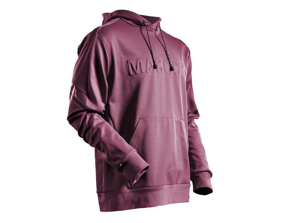 Felpa con cappuccio in pile CUSTOMIZED bordeaux