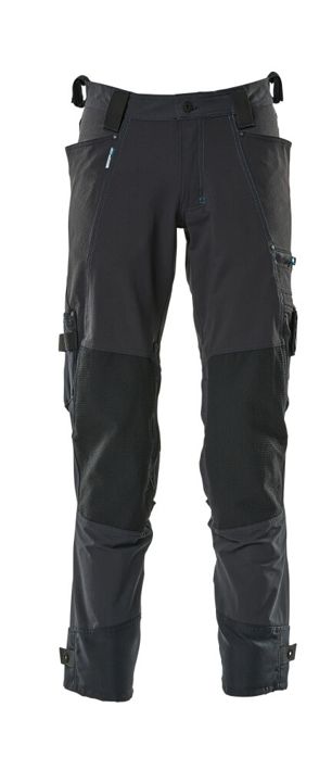 Pantaloni con tasche porta-ginocchiere ADVANCED blu navy scuro