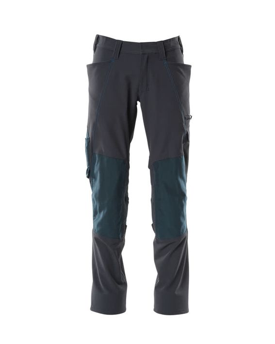 Pantaloni con tasche porta-ginocchiere ACCELERATE blu navy scuro