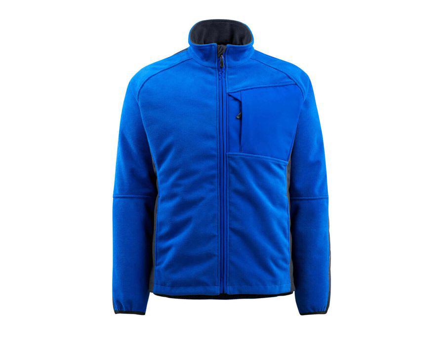 Giacca in pile UNIQUE blu royal/blu navy scuro