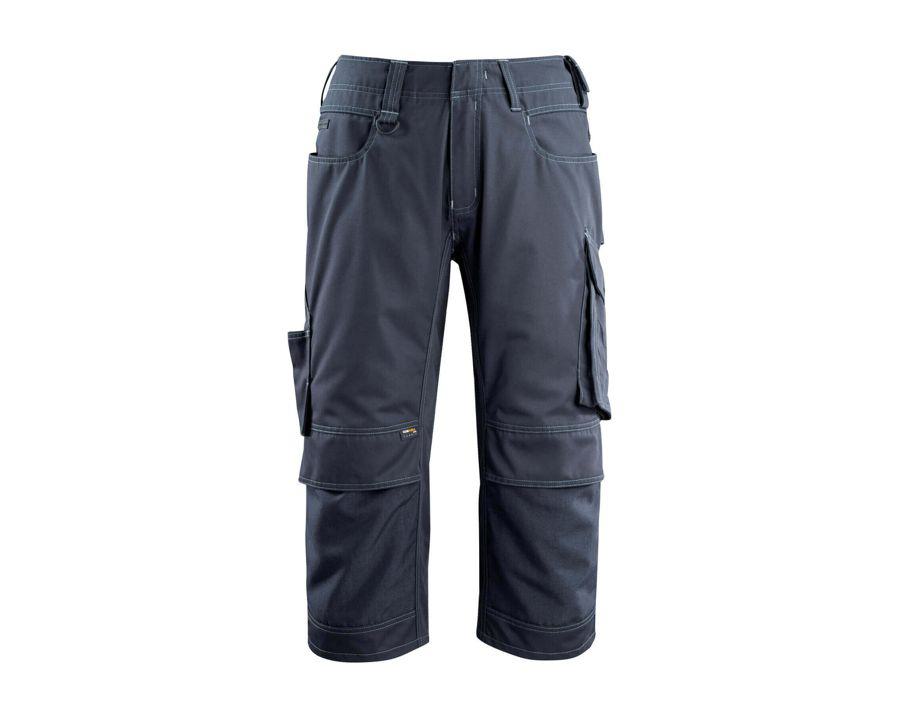 ¾ Lunghezza Pantaloni con tasche porta-ginocchiere UNIQUE blu navy scuro