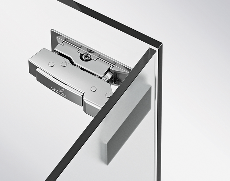 Cerniera da 110° Sensys 8645i per vetro, Base 4    