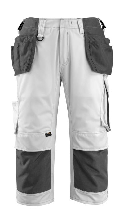 ¾ Pantaloni con tasche esterne UNIQUE bianco/antracite scuro