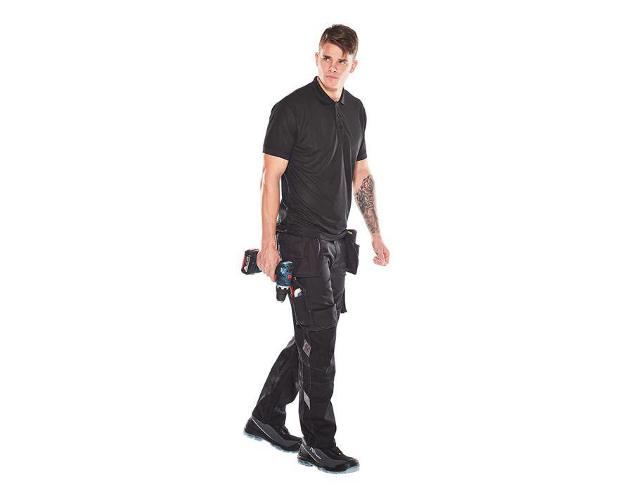 Pantaloni con tasche esterne UNIQUE blu navy scuro