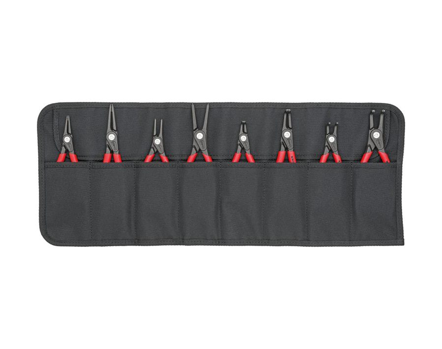 Präzisions-Sicherungsringzangen-Satz, in Rolltasche