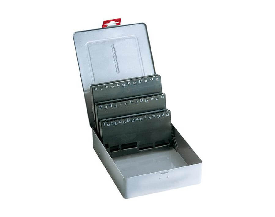 Spiralbohrer-Metallkassette, leer