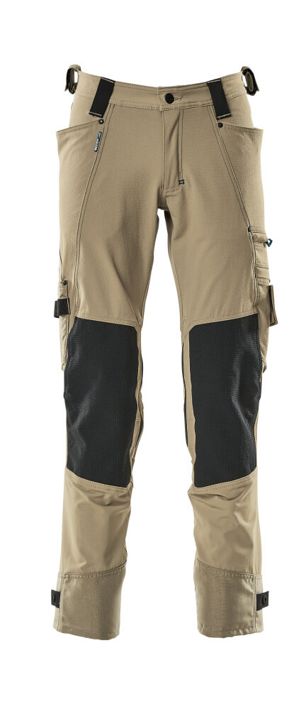 Pantaloni con tasche porta-ginocchiere ADVANCED kaki chiaro