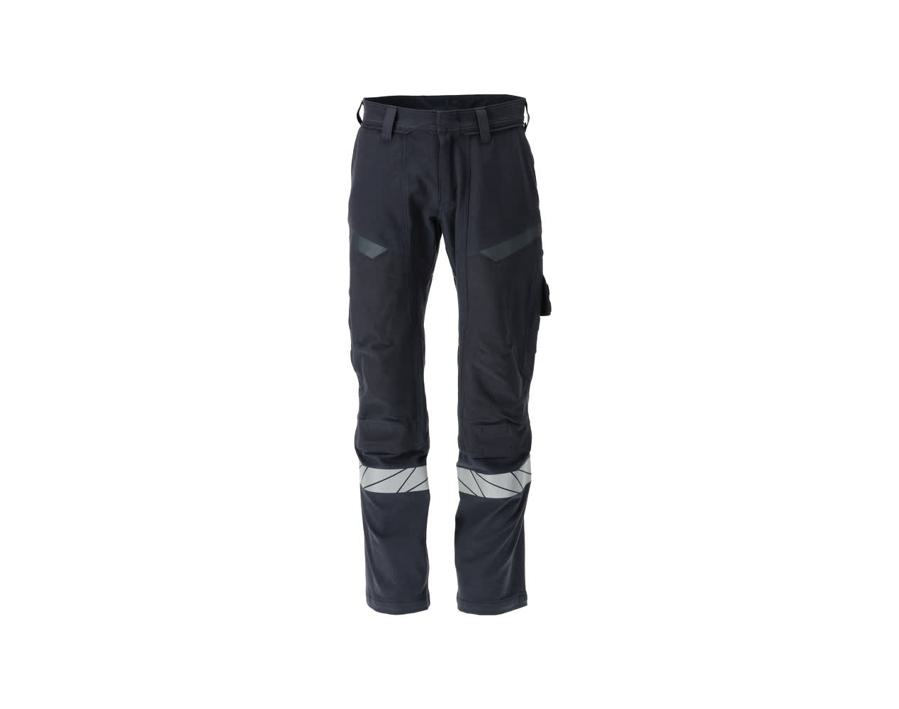 Pantaloni con tasche porta-ginocchiere ACCELERATE MULTISAFE blu navy scuro/hi-vis giallo